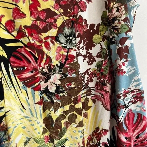 J. Jill Rayon Tropical Sheath Dress size XSP - Picture 5 of 10